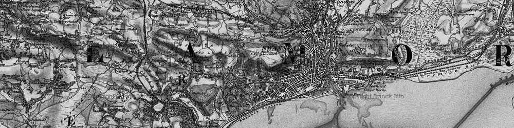 Old map of Townhill in 1897