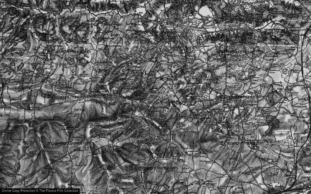 Old Map of Historic Map covering Wolverton in 1895