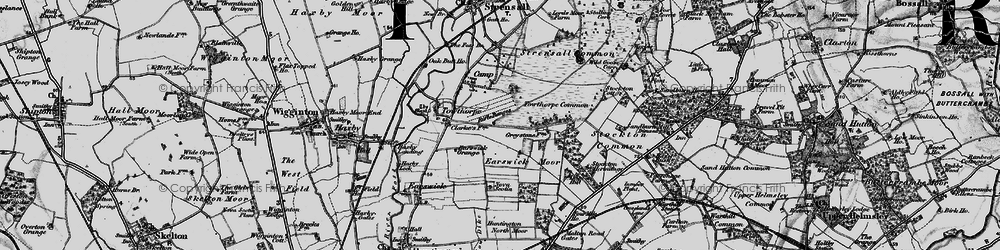 Old map of Wild Goose Carr in 1898