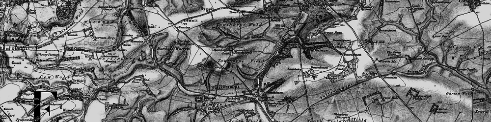 Old map of Badger Wood in 1898