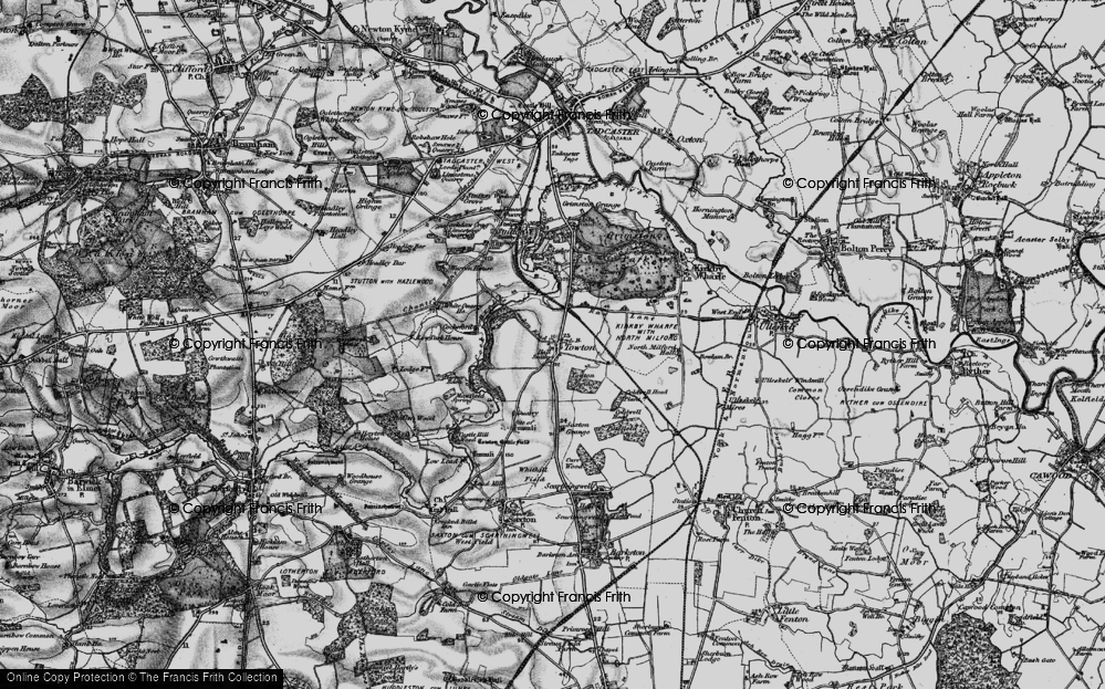 Old Map of Towton, 1898 in 1898