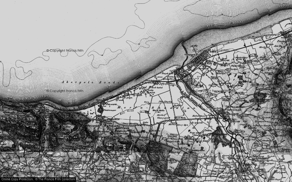 Old Map of Towyn, 1898 in 1898
