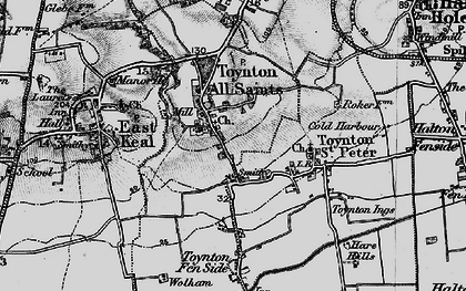 Old map of Toynton All Saints in 1899
