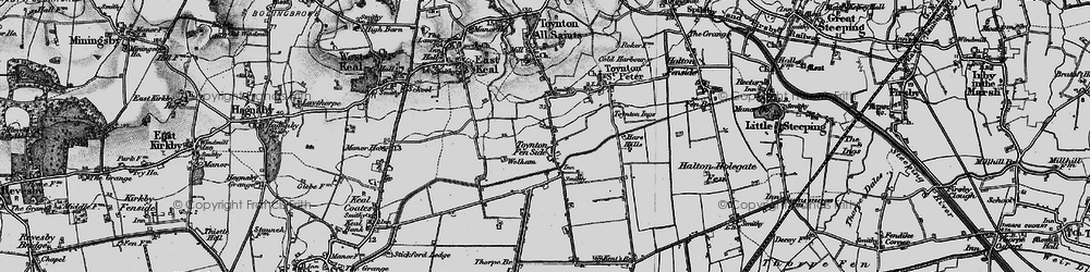 Old map of Toynton Fen Side in 1899