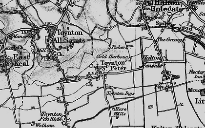 Old map of Toynton St Peter in 1899