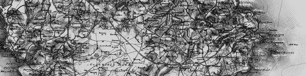 Old map of Traboe in 1895