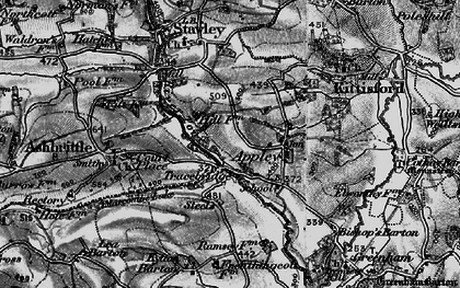 Old map of Tracebridge in 1898
