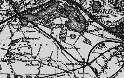 Old map of Trafford Park in 1896