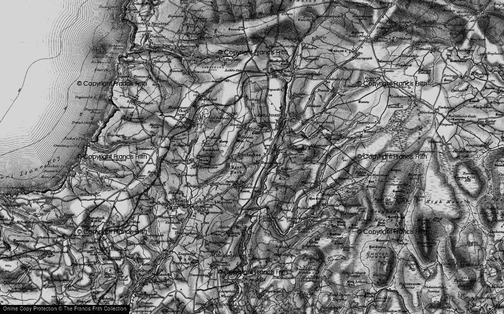 Old Map of Tramagenna, 1895 in 1895