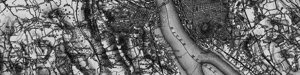 Old map of Tranmere in 1896