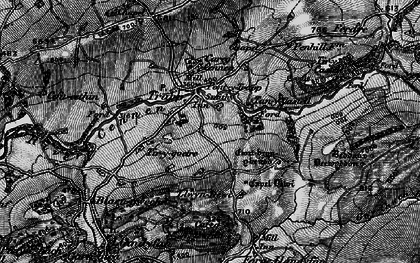 Old map of Afon Cennen in 1898