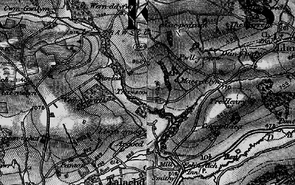 Old map of Trawscoed in 1898