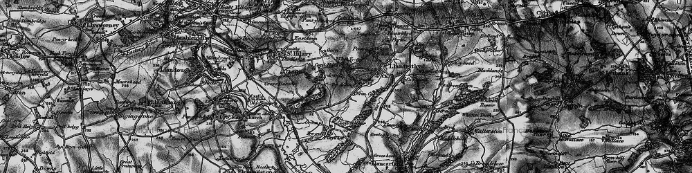 Old map of Wren's Castle in 1897