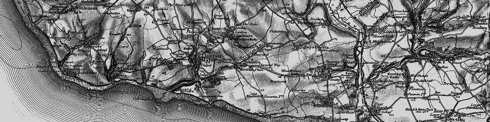 Old map of Tre-Beferad in 1897