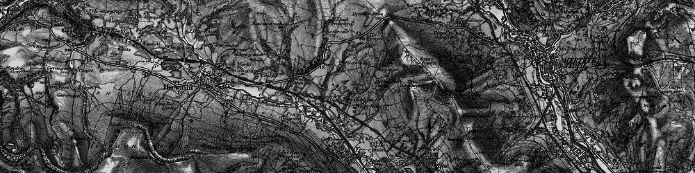 Old map of Tre-Ifor in 1898