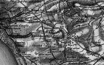 Old map of Tre-pit in 1897