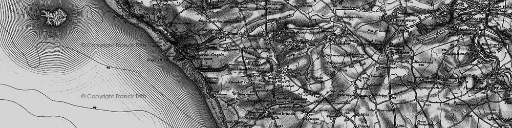 Old map of Tre-pit in 1897