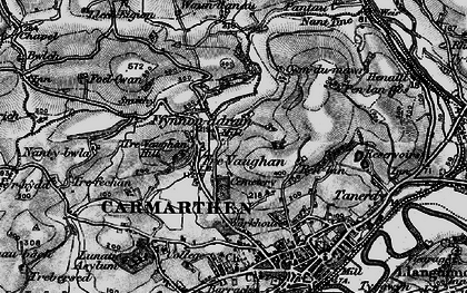 Old map of Tre-vaughan in 1898