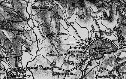 Old map of Treadam in 1896