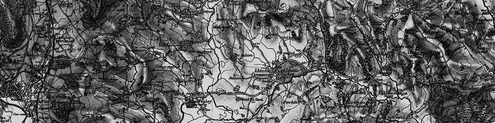 Old map of Treadam in 1896