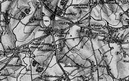 Old map of Treaddow in 1896