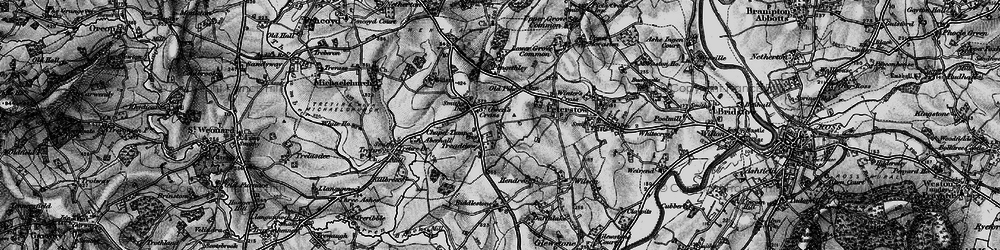 Old map of Treaddow in 1896