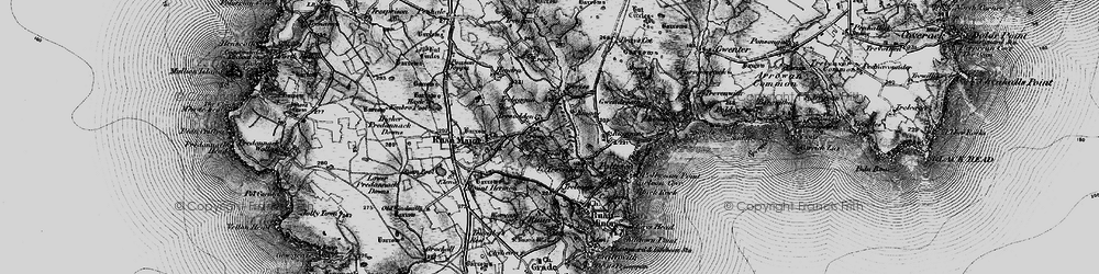 Old map of Treal in 1895