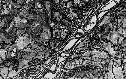 Old map of Trebanos in 1898