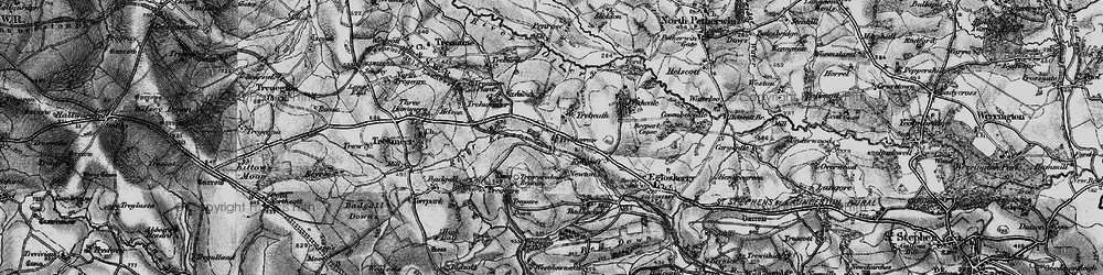 Old map of Trebeath in 1895