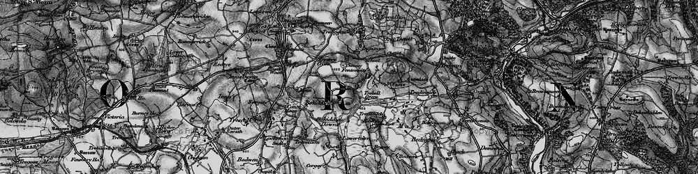 Old map of Trebell Green in 1895