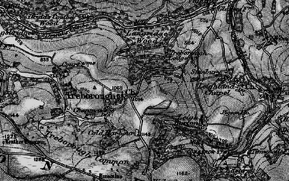 Old map of Brendon Hills in 1898