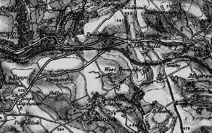 Old map of Treburgie in 1896