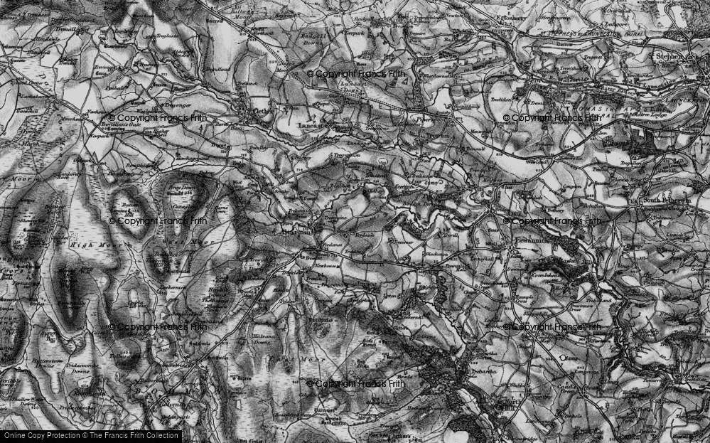 Old Map of Tredaule, 1895 in 1895