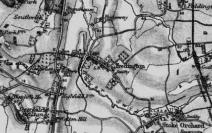 Old map of Tredington in 1896