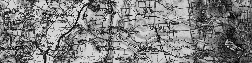 Old map of Tredington in 1896