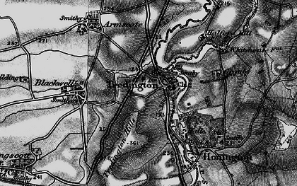 Old map of Tredington in 1898