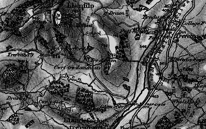 Old map of Tredomen in 1896