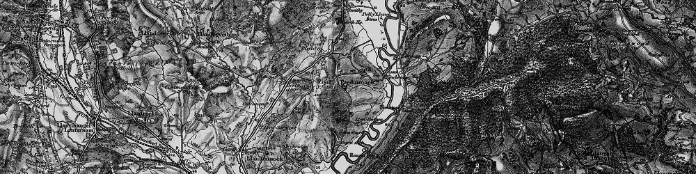 Old map of Tredunnock in 1897