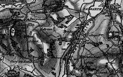 Old map of Tredustan in 1896