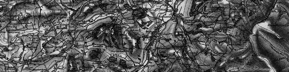 Old map of Tredustan in 1896