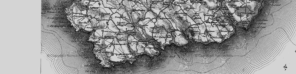 Old map of Treen in 1895