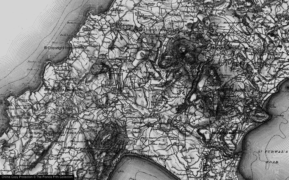 Old Map of Trefaes, 1898 in 1898