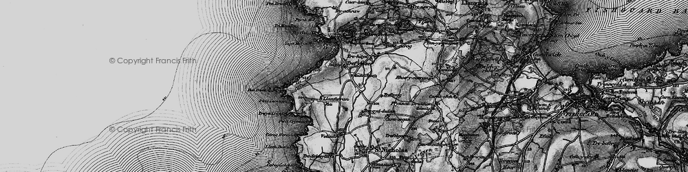 Old map of Ysgubor Gaer in 1898
