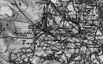 Old map of Bryn-Adda Flat in 1897