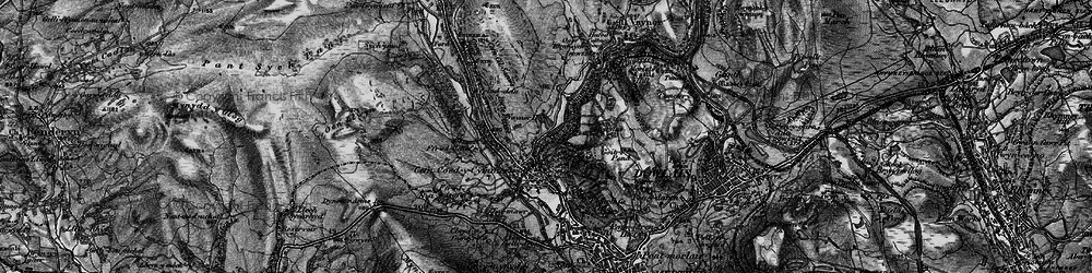 Old map of Trefechan in 1898