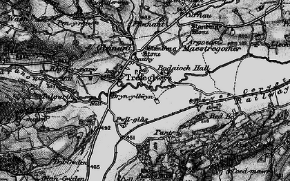 Old map of Trefeglwys in 1899