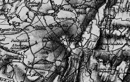 Old map of Afon Tryal in 1898