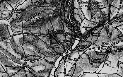 Old map of Barris Hill in 1898