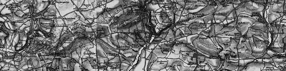 Old map of Barris Hill in 1898