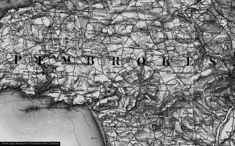 Old Map of Trefgarn Owen, 1898 in 1898